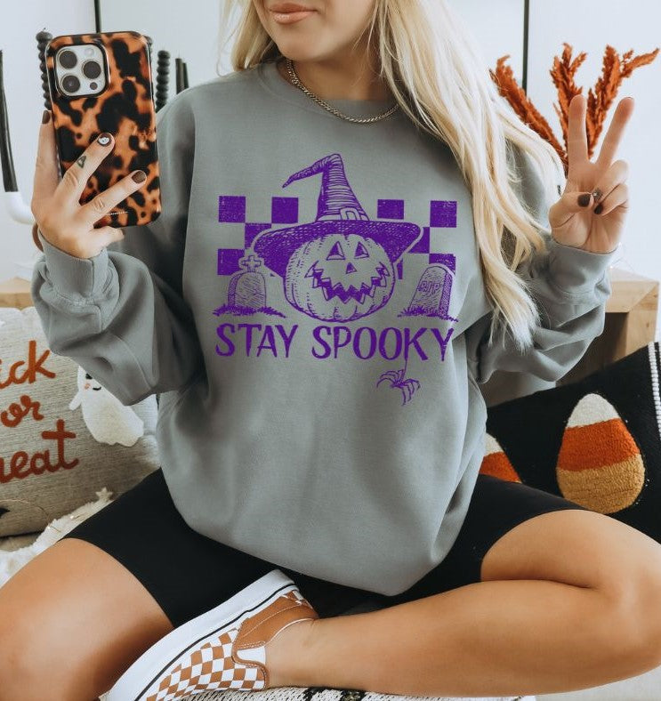 Stay Spooky Pumpkin (purple) - DTF