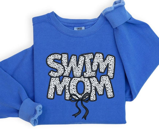 Swim Mom (Bow - Dalmatian Dots) - DTF