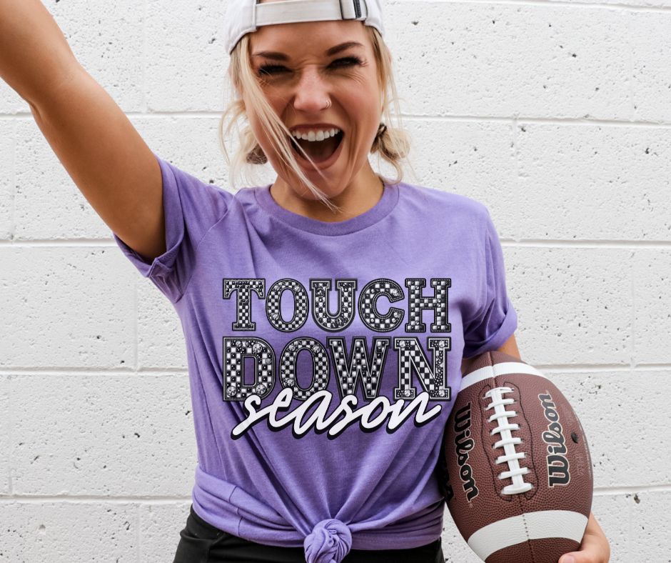 Touch Down Season (Faux Rhinestones) - DTF