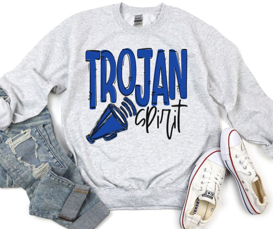 Team Go Spirit Trojans (Cheer - Royal Blue) - DTF