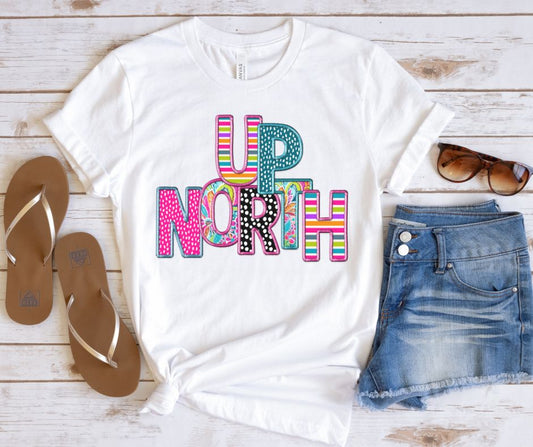 Up North (Bright Mixed Media State) - DTF