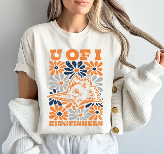 U of I - Illinois (Groovy Floral - College) - DTF