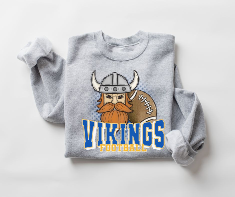 Vikings Football (royal blue/yellow gold) - DTF