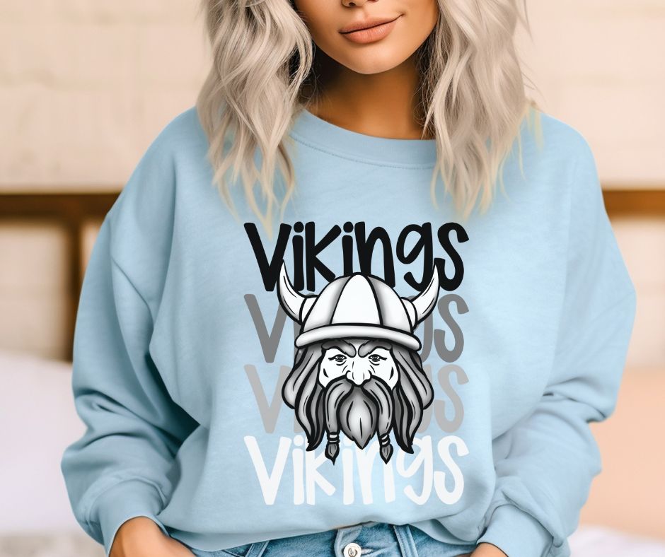 Vikings (Monochromatic Mascots) - DTF