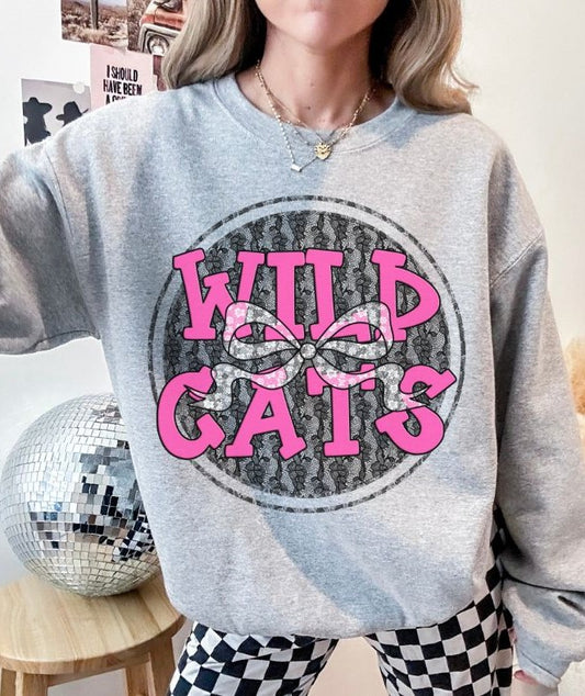 Wildcats (Hot Pink Lace) - DTF