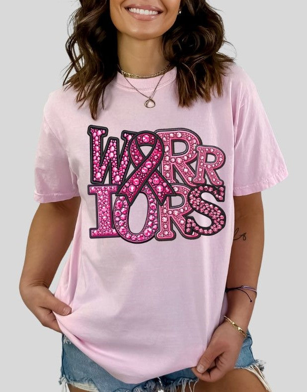 Warriors (PINK Faux Rhinestone Mascots) - DTF