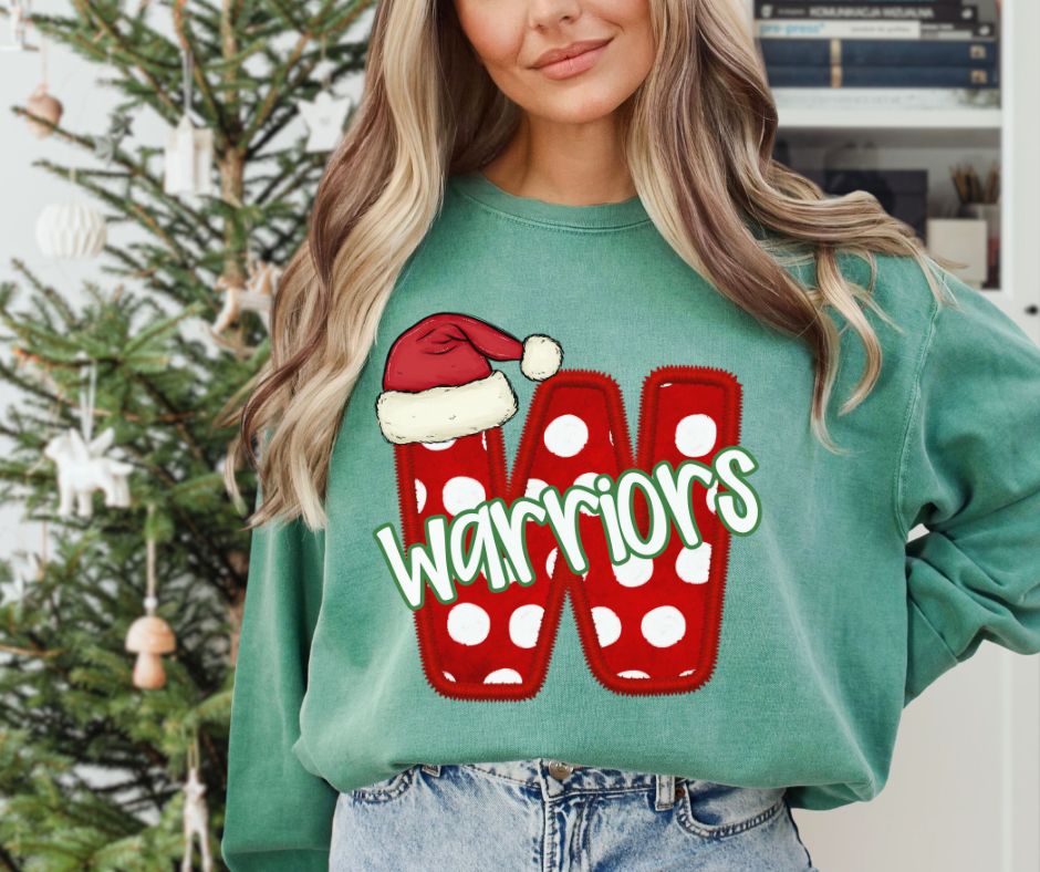 Warriors (Christmas School Spirit Mascot) - DTF