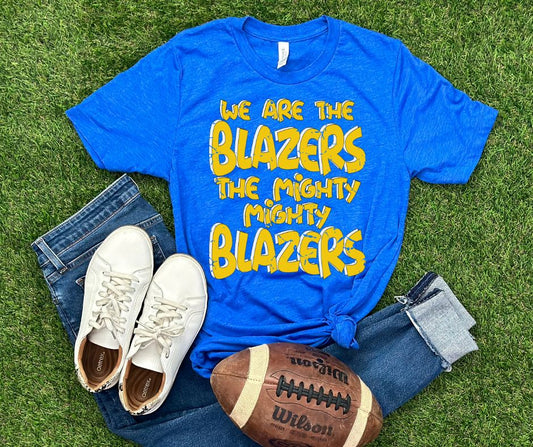 We are the mighty Blazers (yellow gold/white)  - DTF