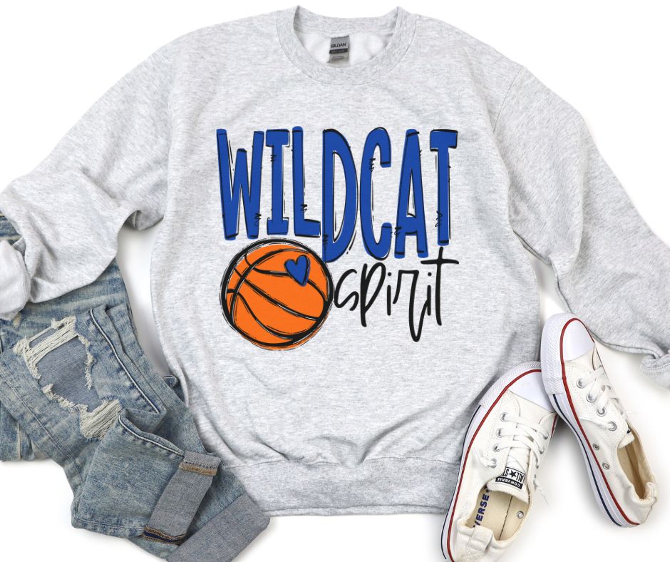 Team Go Spirit Wildcats (Basketball - Royal Blue) - DTF