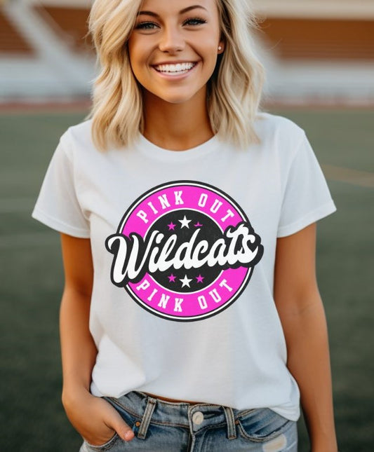 Wildcats (Pink Out Circle) - DTF