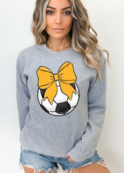 Bows and Balls (Soccer)  - DTF