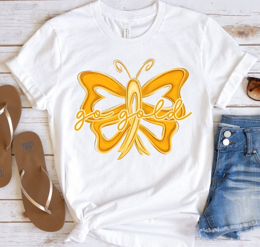 Go Gold Butterfly (Childhood Cancer) - DTF