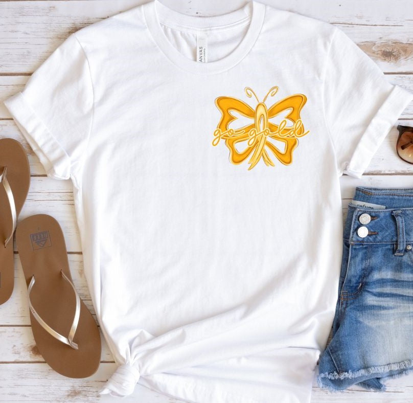 Go Gold Butterfly (Childhood Cancer) - DTF