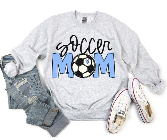 Team Go Mom (Soccer - Columbia Blue) - DTF