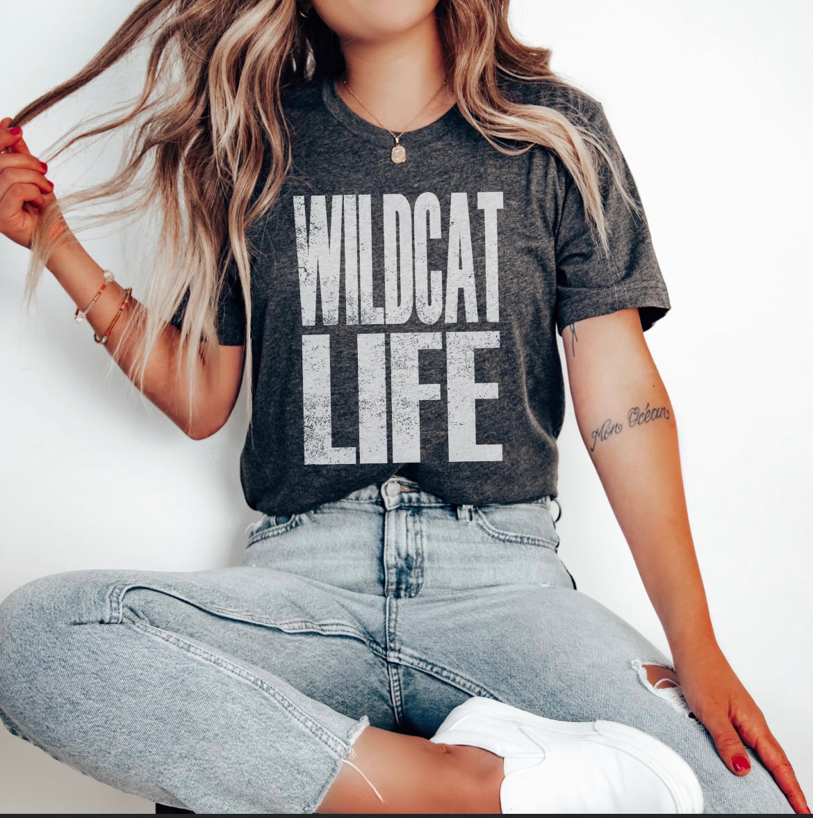 Wildcat Life (white) - single color SPT