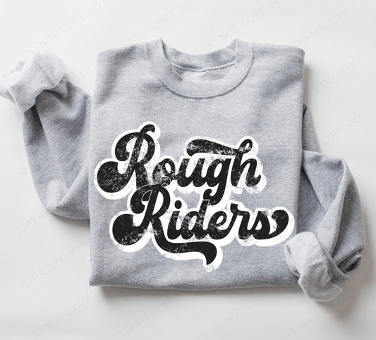 Rough Riders (retro black and white) - DTF