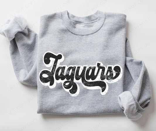 Jaguars (retro black and white) - DTF