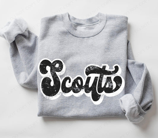 Scouts (retro black and white) - DTF