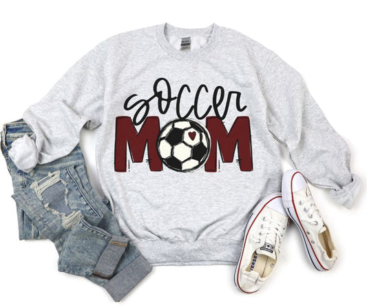 Team Go Mom (Soccer - Maroon) - DTF