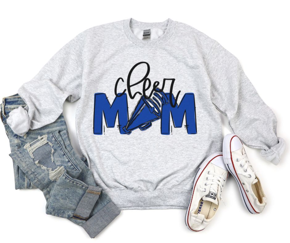 Team Go Mom (Cheer - Royal Blue) - DTF