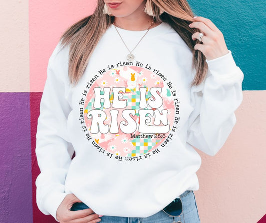 He is Risen (circle) - DTF