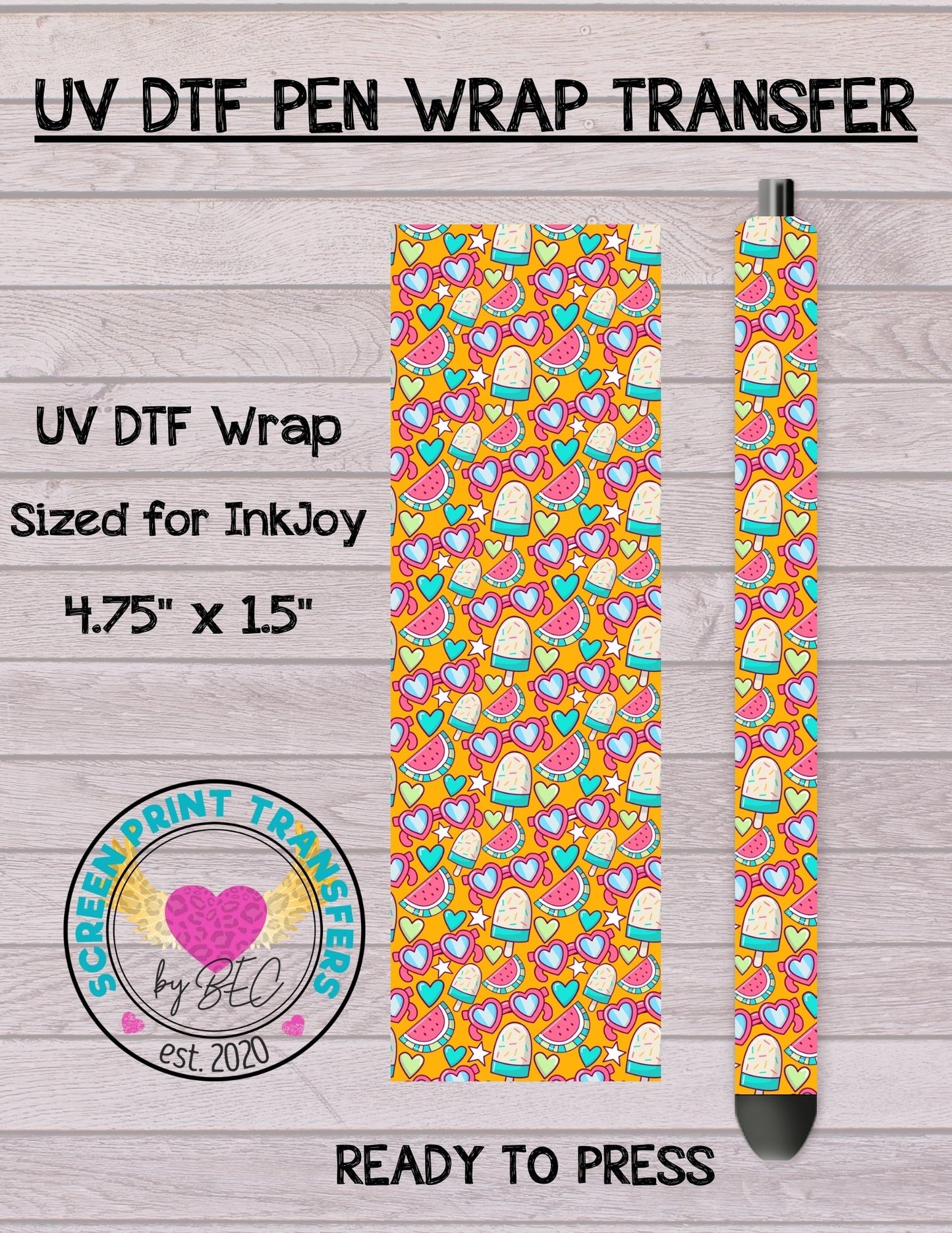 Summer Orange - UV DTF PEN WRAP