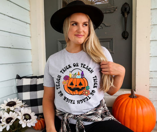 Trick or Teach Pumpkin - DTF