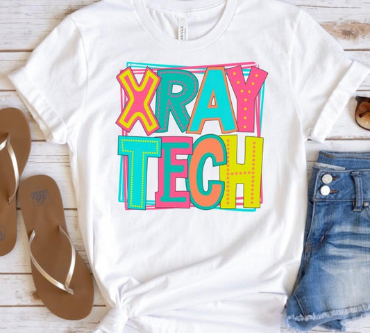 XRAY Tech (doodle letters) - DTF