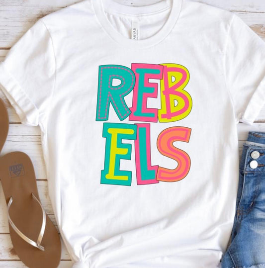 Rebels (doodle letters) - DTF