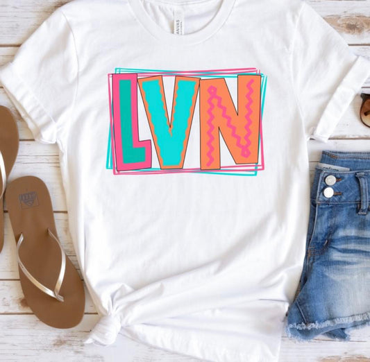 LVN (doodle letters) - DTF